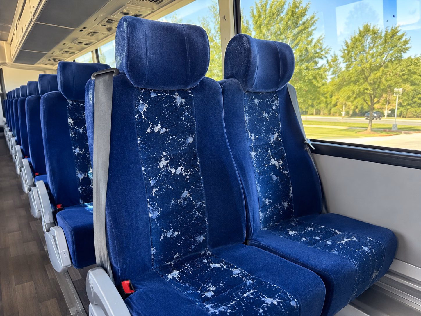 columbia charter bus interior