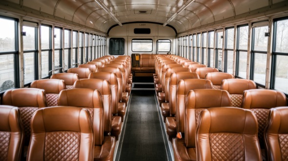 columbia school bus rental inside